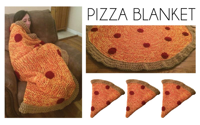 Chunky Pizza Throw Blanket – Share a Pattern